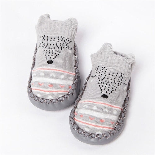 Animal Print Baby Sock Shoes - jackandbo.com