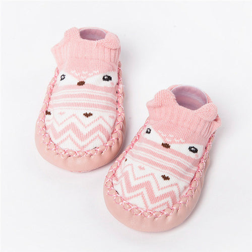 Animal Print Baby Sock Shoes - jackandbo.com