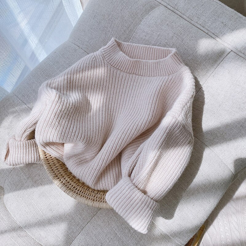 Solid Knit Sweater - jackandbo.com