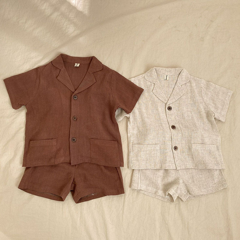 Vic Linen Suit Set - jackandbo.com