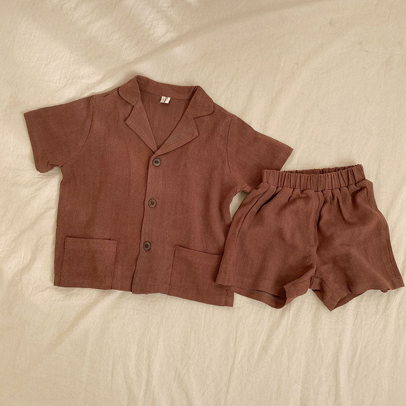 Vic Linen Suit Set - jackandbo.com